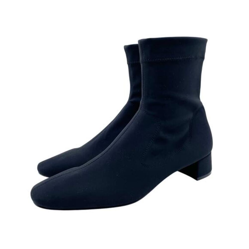 Pedro Garcia Women's 65mm Idoia Black Stretch Block Heel Boots IT 39.5 US 9.5‎